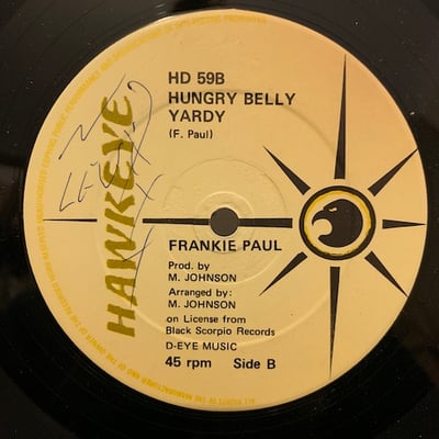 Frankie Paul - Midnight Raver / Hungry Belly Yardy picture 3