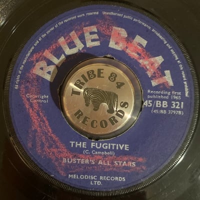 Prince Buster, Prince Buster's All Stars - My Girl / The Fugitive picture 2