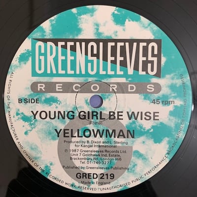 Yellowman - Blueberry Hill / Young Girl Be Wise picture 4