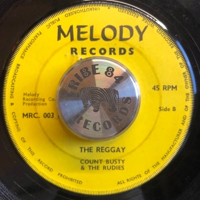 Count Busty, The Rudies - You Like It / The Reggay picture 2