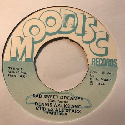 Dennis Walks, Mudies All Stars - Sad Sweet Dreamer picture 2