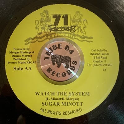 Denroy Morgan, Sugar Minott - Revelation Come To Pass / Watch The System picture 2