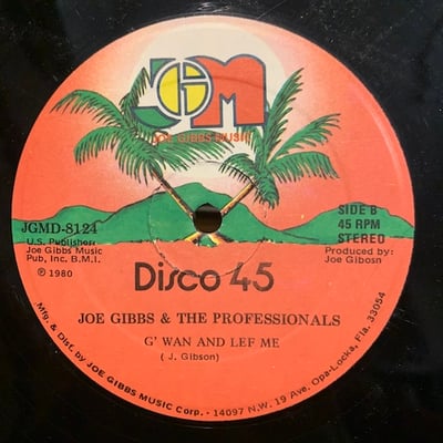 Barrington Levy, Louie Lepkie, Joe Gibbs & The Professionals - Quick Devorce & Mek You Lie / G' Wan And Lef Me picture 2