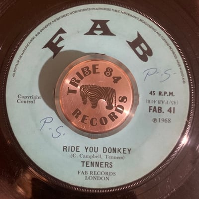 The Tennors - Cleopatra / Ride You Donkey picture 2