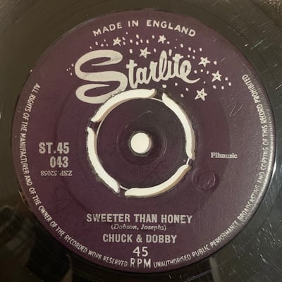 Chuck & Dobby - Sad Over You / Sweeter Than Honey picture 2