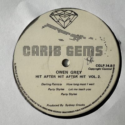 Owen Gray - Hit After Hit After Hit - Vol. 2 picture 4