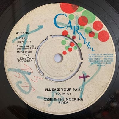 Calvin Falkes, Ossie And The Mocking Birds - I Know / I'll Ease Your Pain picture 2