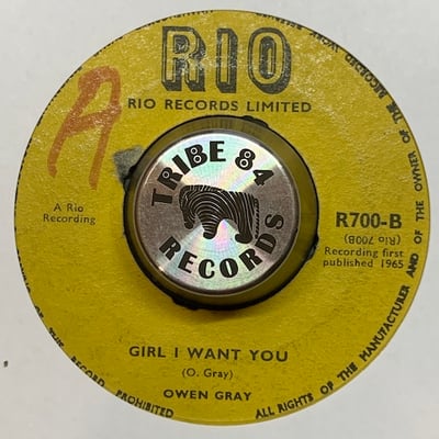 The Survivors, Owen Gray - Rawhide / Girl I Want You picture 2