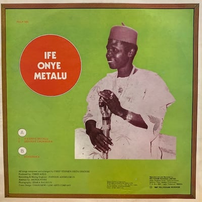 Chief Stephen Osita Osadebe & His Nigeria Sound Makers International - Ife Onye Metalu picture 2