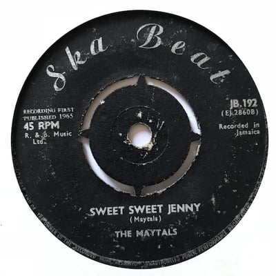 Stranger Cole, The Baba Brooks Band, The Maytals - Pussy Cat / Sweet Sweet Jenny picture 2