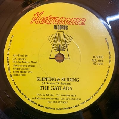 Theophilus Beckford, The Gaylads - Easy Snapping / Slipping & Sliding picture 2