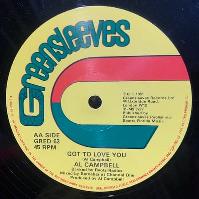 Al Campbell - Your Love Means So Much To Me / Got To Love You picture 2