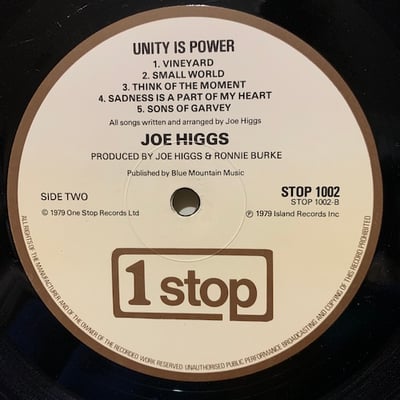 Joe Higgs - Unity Is Power picture 4