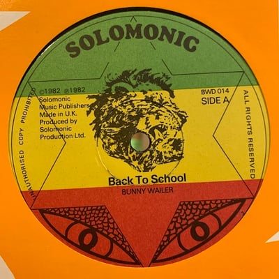 Bunny Wailer - Back To School picture 3