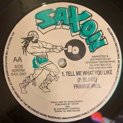 Frankie Paul - Africa / Tell Me What You Like picture 2