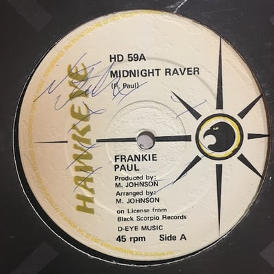 Frankie Paul - Midnight Raver / Hungry Belly Yardy picture 2