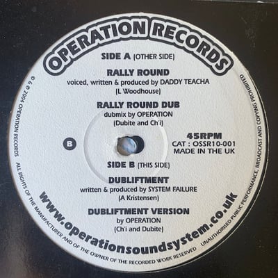 Daddy Teacha, System Failure - Rally Round / Dubliftment picture 2