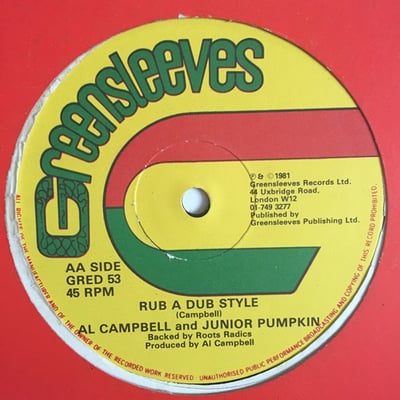 Al Campbell, Junior Pumpkin - Natural High / Rub A Dub Style picture 2