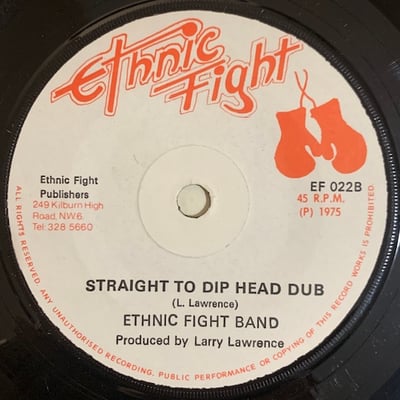 Sidney Rogers, Ethnic Fight Band - Another Lonely Night / Straight To Diphead Dub picture 2