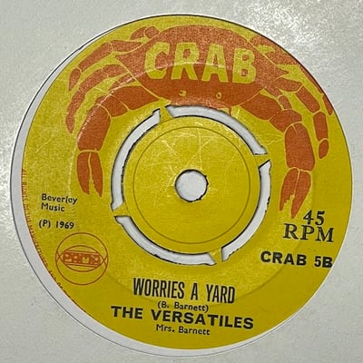 The Versatiles - Spread Your Bed / Worries A Yard picture 2