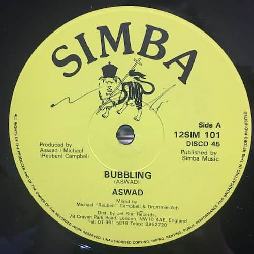 Aswad – Bubbling