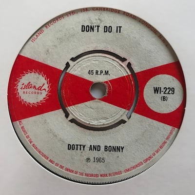 Baba Brooks, Dotty & Bonny - Guns Fever / Don't Do It picture 2