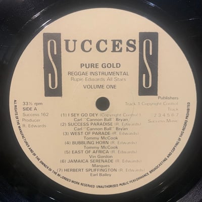 Rupie Edwards All Stars - Pure Gold Reggae Instrumental Volume One picture 4
