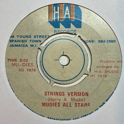 Dennis Walks, Mudies All Stars - Margaret / Strings Version picture 2