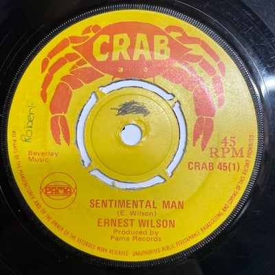 Ernest Wilson - Sentimental Man / It's A Lie picture 2