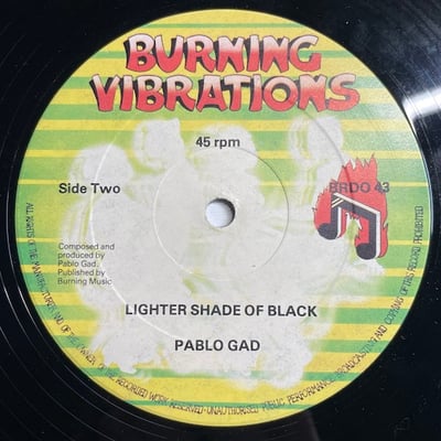 Pablo Gad - Hard Time / Lighter Shade Of Black picture 2