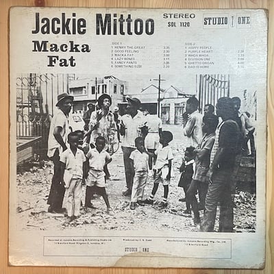 Jackie Mittoo - Macka Fat picture 2