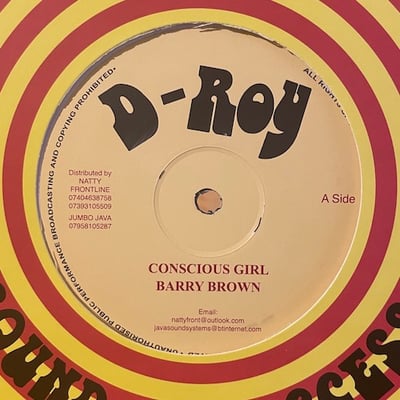 Barry Brown - Conscious Girl picture 2
