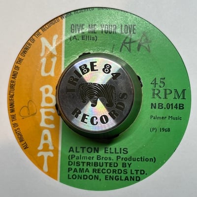 Alton Ellis - La La Means I Love You / Give Me Your Love picture 2