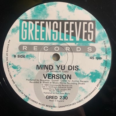 Gregory Isaacs - Mind Yu Dis picture 2