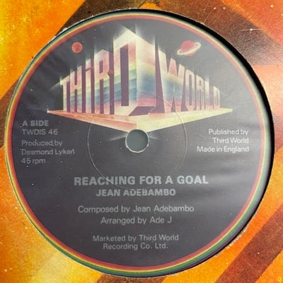 Jean Adebambo - Reaching For A Goal / I Want To Make It With You picture 4