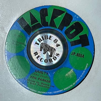 Ken Parker, The Aggrovators - Guilty / Guilty (Version) picture 2