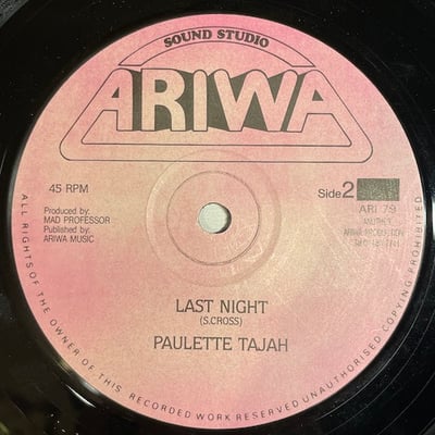 Paulette Tajah - Lonely / Last Night picture 2