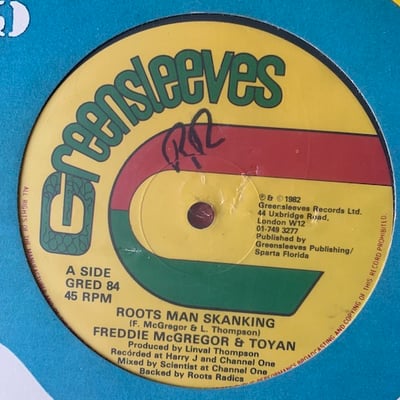 Freddie McGregor, Toyan, The Roots Radics - Roots Man Skanking / Roots Man Dubbing picture 2