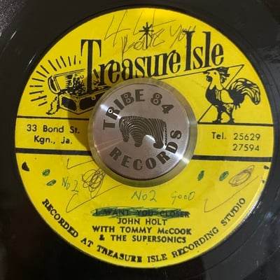 John Holt, Tommy McCook & The Supersonics, Danny Simpson, Tommy McCook & The Supersonics - I Want You Closer / Out Of Sight picture 2