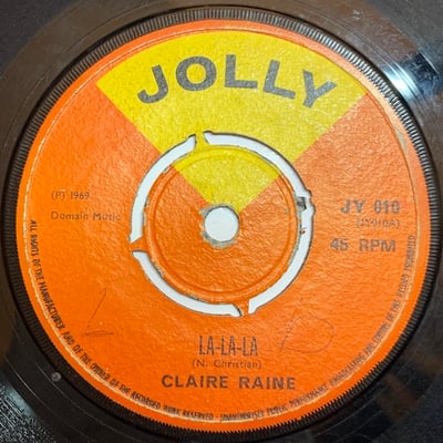 Claire Raine - I Want You / La-La-La picture 3