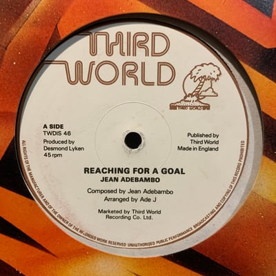 Jean Adebambo - Reaching For A Goal / I Want To Make It With You picture 3