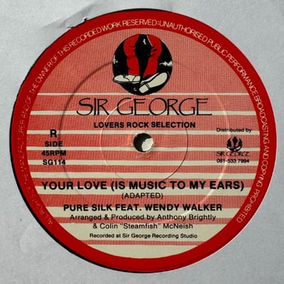 Pure Silk, Wendy Walker, Legal Assault, Wendy Walker - Your Love (Is Music To My Ears)picture