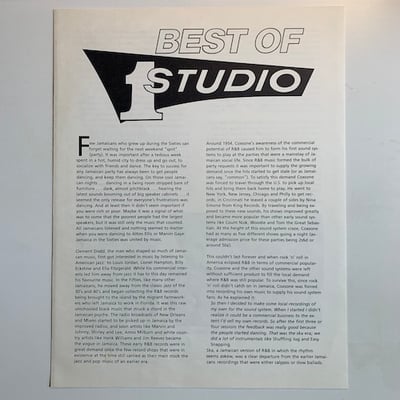 Various - Best Of Studio One picture 3