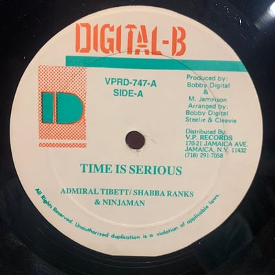 Admiral Tibet, Ninjaman, Shabba Ranks - Time Is Serious picture 2