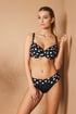 Damen Bikini-Oberteil Dots II 01DotsATX_09 - schwarz-weiß