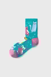 Visoke nogavice Colorful Cats Visoke nogavice Colorful Cats