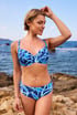 Gornji dio ženskog kupaćeg kostima Abstract Soft II 03AbstractATX_04 - plava