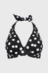 Горнище на дамски бански костюм Dots Soft II 03DotsATX_04 - чернобял