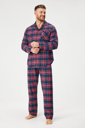 Herren-Flanell-Pyjama MEN-A Festive Nights mit langen Hosenbeinen