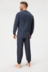 Pánské bavlněné pyžamo Pure Cotton  s dlouhými nohavicemi I 0cf05259-a81c-42e7-5106-8035cdb08000 - námořnická modrá